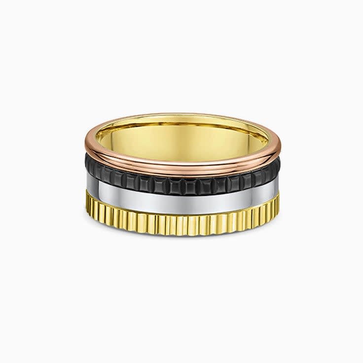 Three tone mens ring 4961000
