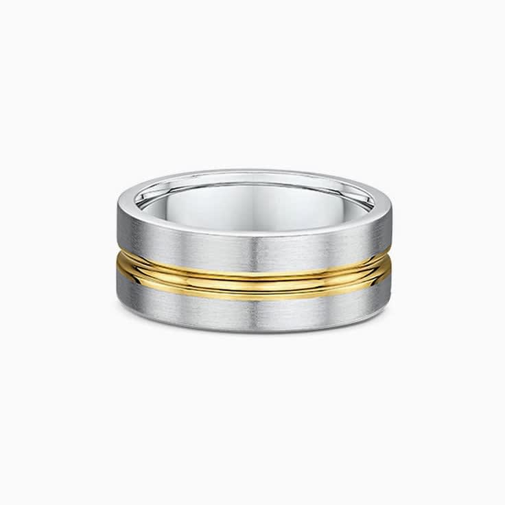 Mens Brushed Finish Wedding Band