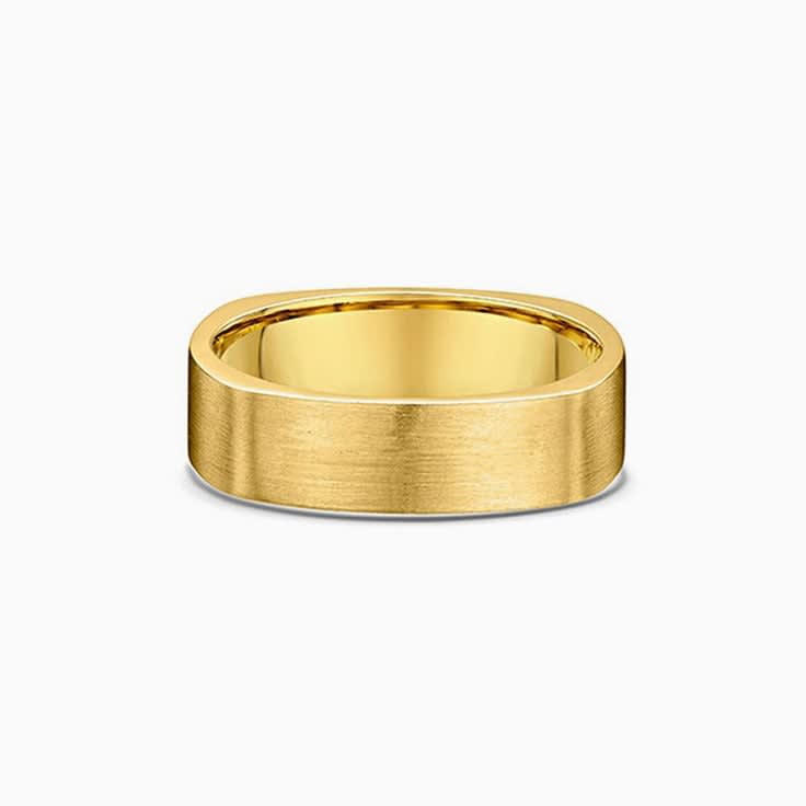 Mens Brushed Wedding Ring