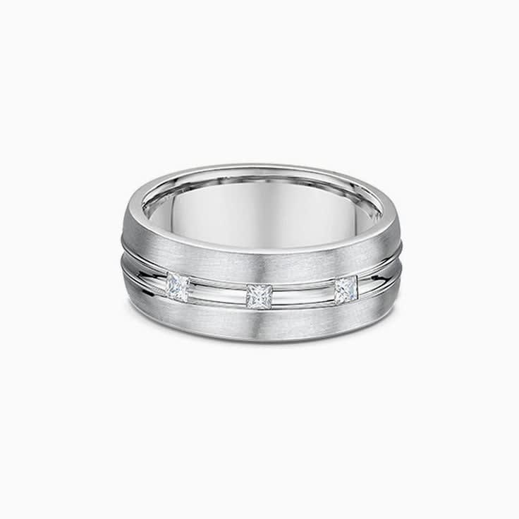 Princess cut diamond mens ring 2004001