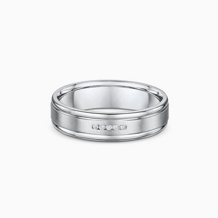 Classic Mens Diamond Wedding Ring