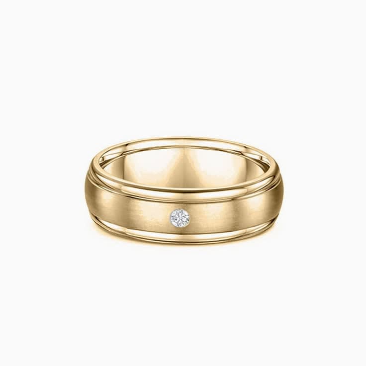 Drop set mens wedding ring 5188000