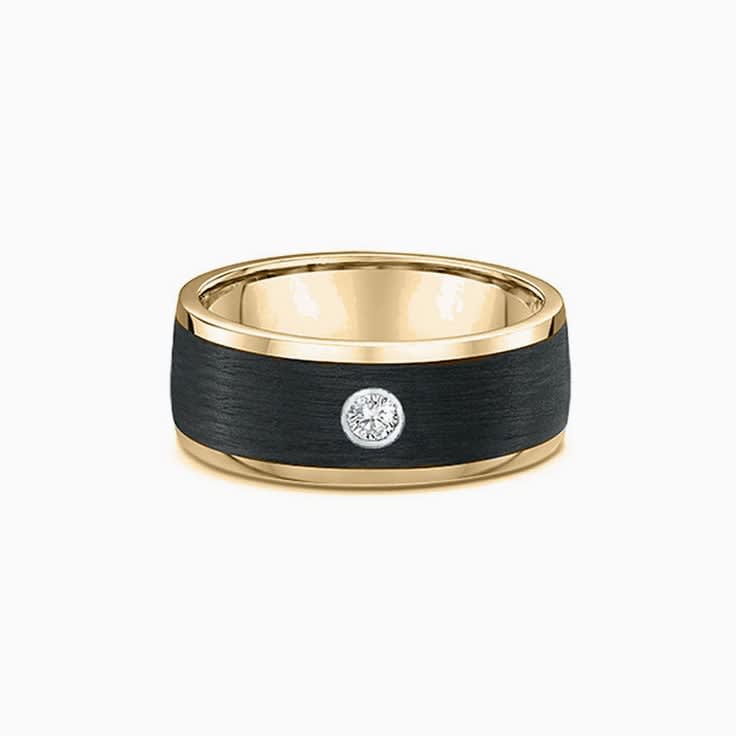 Diamond and carbon fibre ring 591B02