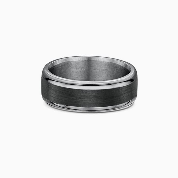 Carbon stripped Titanium ring 584B01