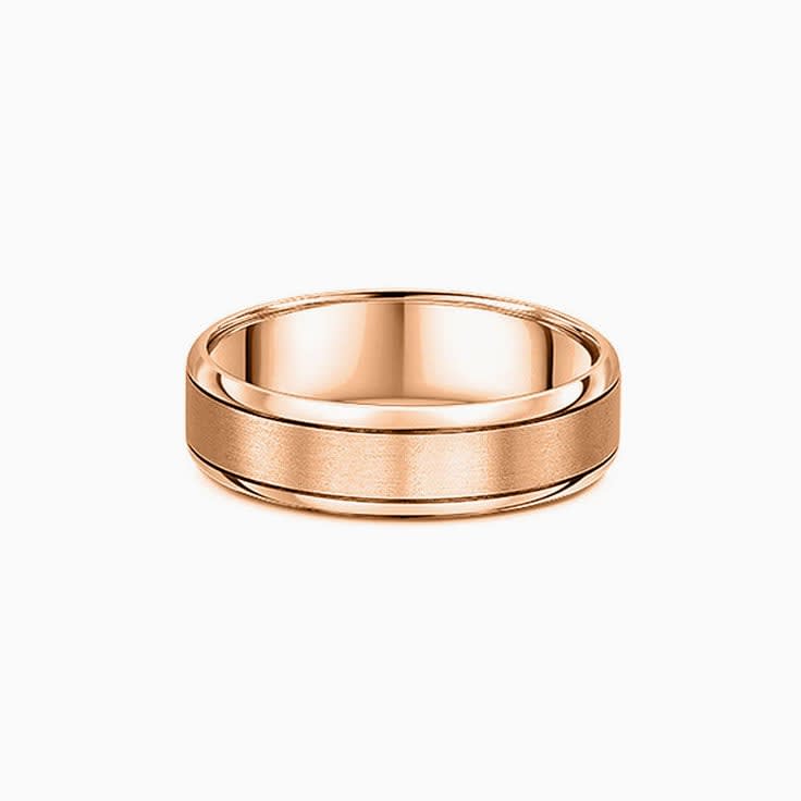 Centre matt mens ring 810A03