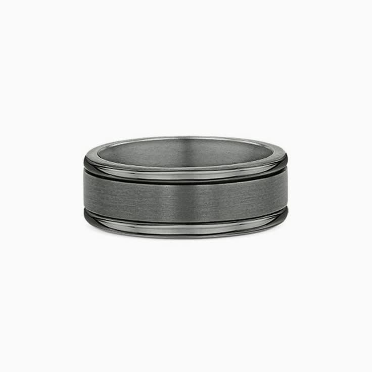 Classic Tantalum mens wedding 589B02