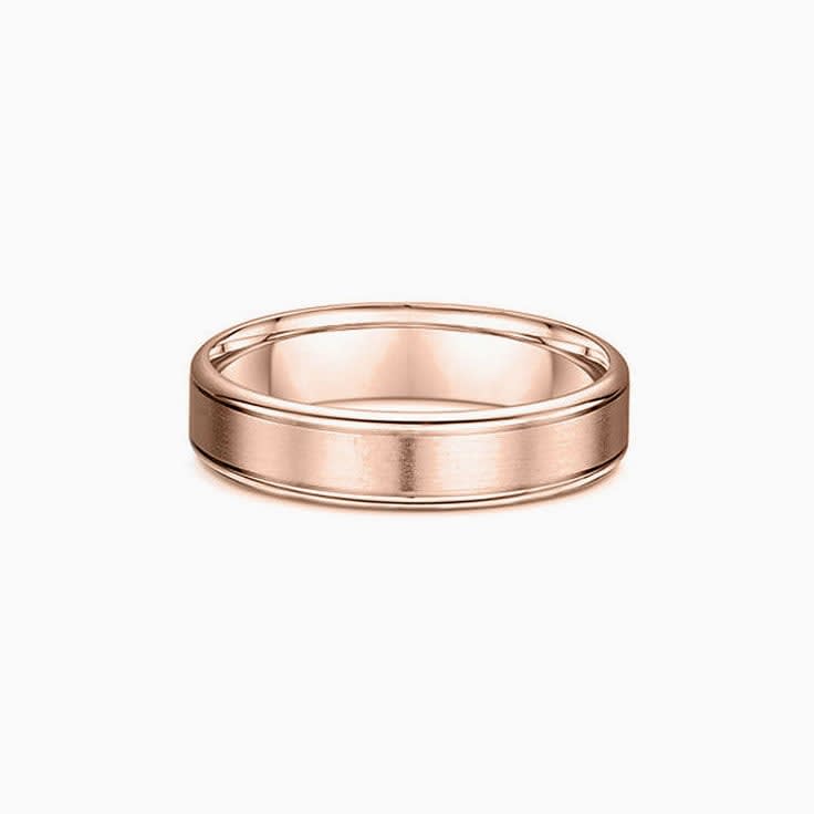 Comfort Fit Mens Matte Wedding Band