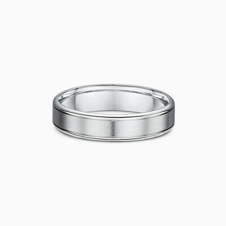 Comfort Fit Mens Matte Wedding Band