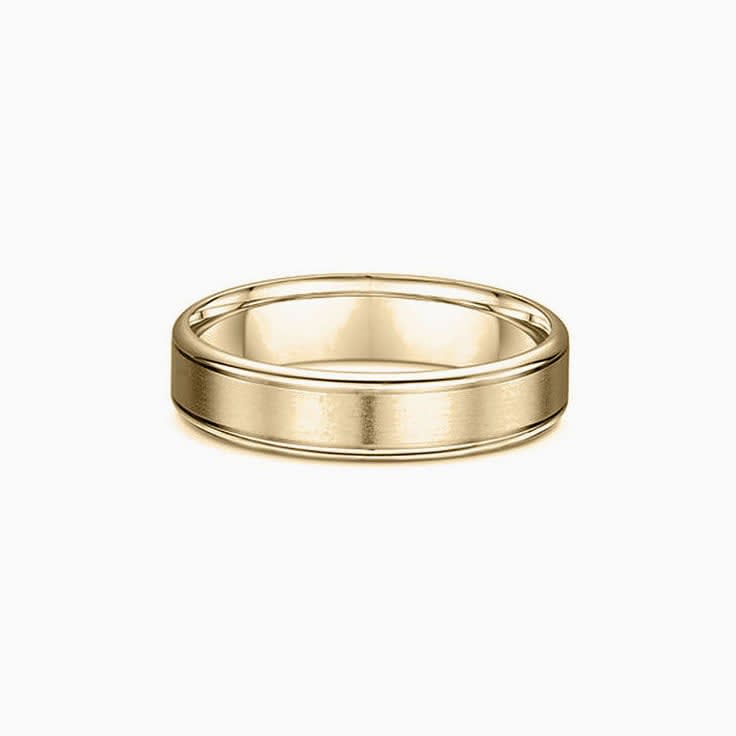 Comfort Fit Mens Matte Wedding Band