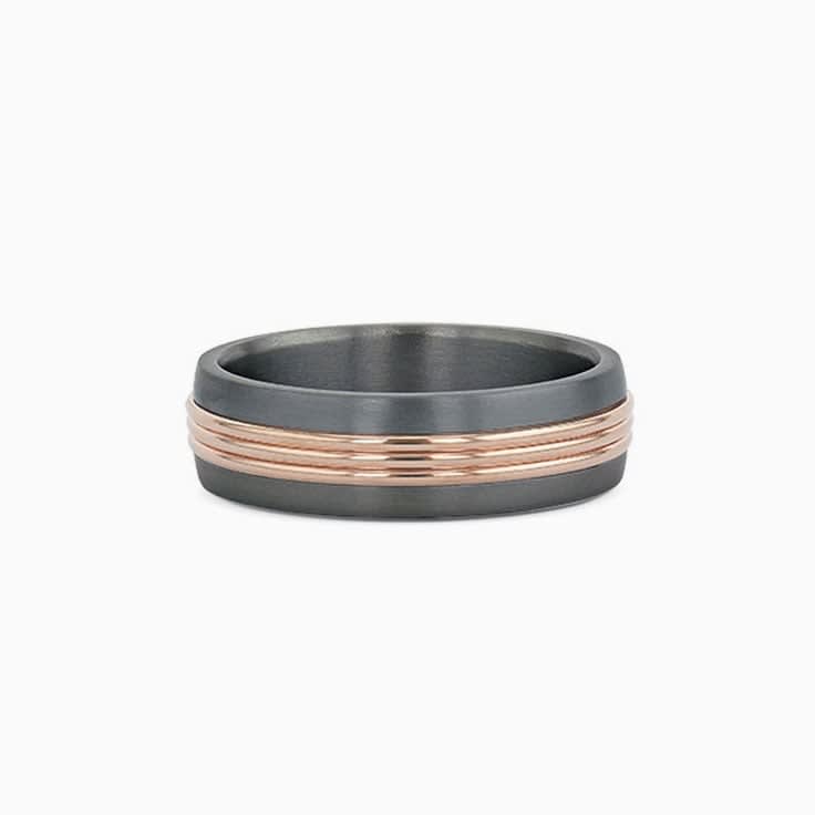 Gold and Tantalum ring 590A03