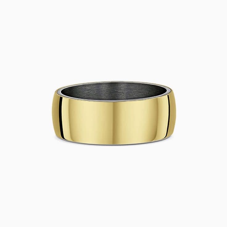 Gold and Tantalum wedding ring 656B01