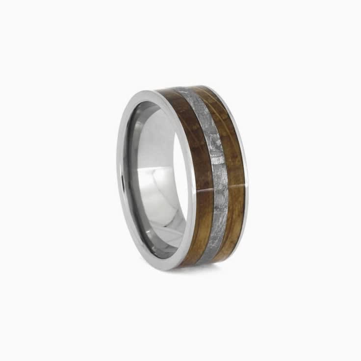Mens Meteorite And Whiskey Oak Band
