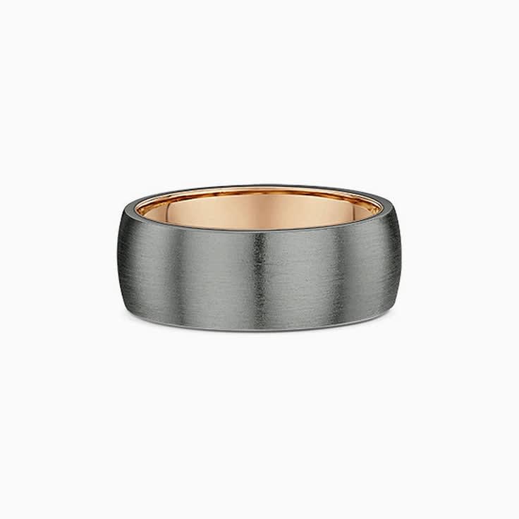 Gold and Tantalum mens ring 656B02