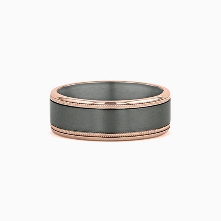 Gold Grooved Tantalum Ring 654A02