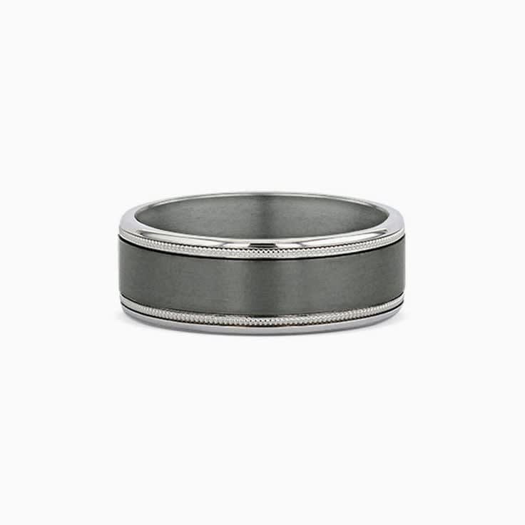 Gold Grooved Tantalum Ring 654A02