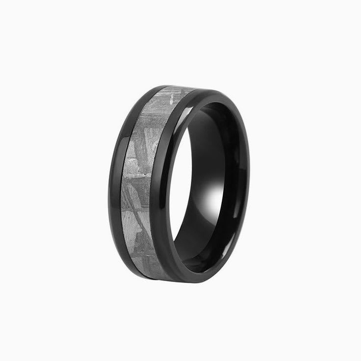 Zirconium and Meteorite ring