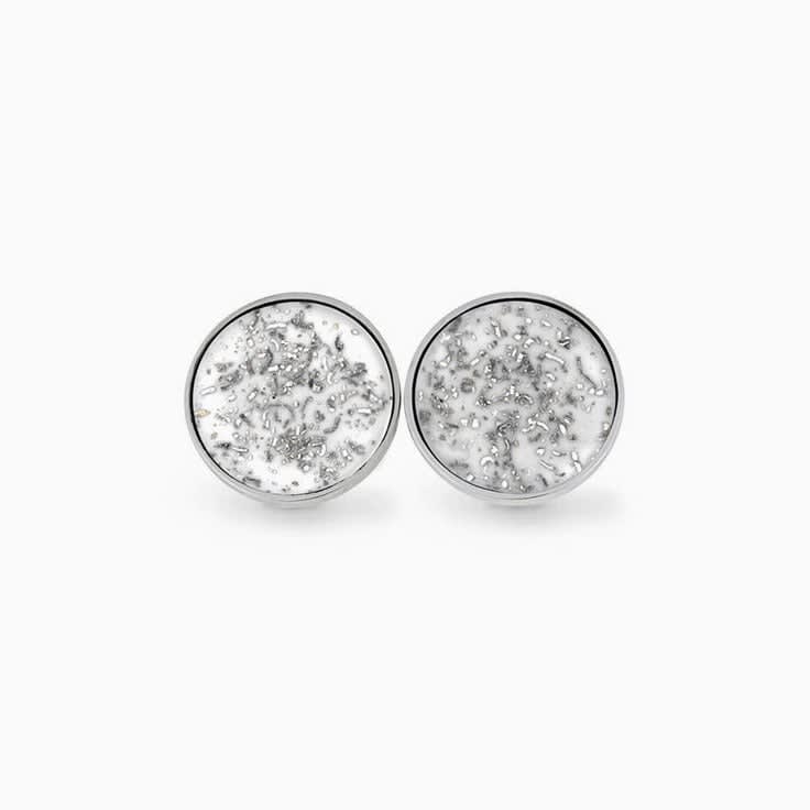 White stardust cufflinks