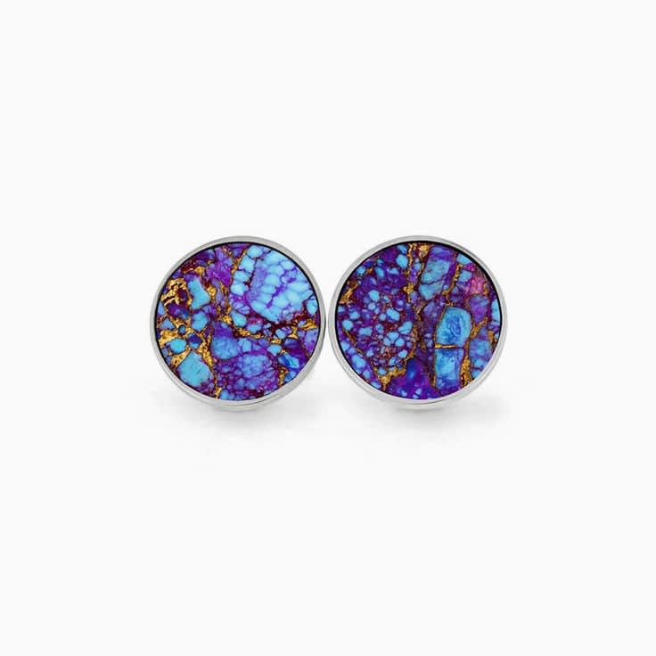 Lava Mosaic Turquoise cufflinks