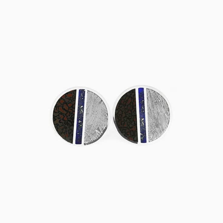 Meteorite Dino and lapiz cufflinks