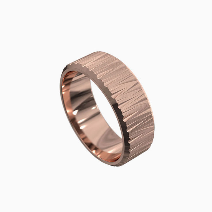 Carved mens band 5064