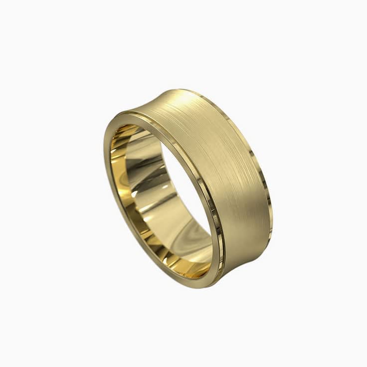 Matt finish mens ring 4096