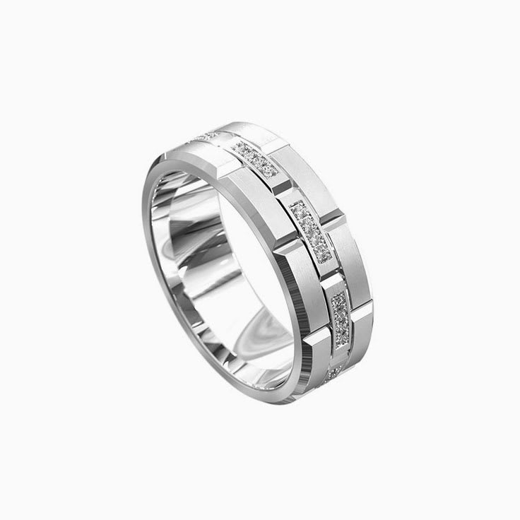 Mens diamond wedder 7068