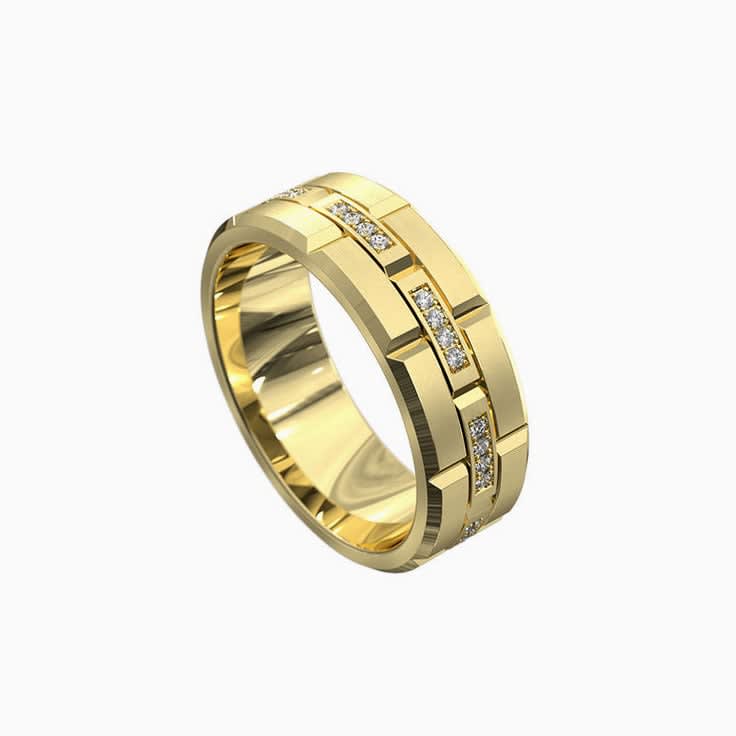 Mens diamond wedder 7068