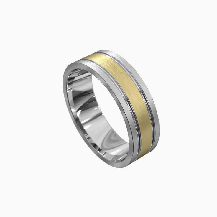 Grooved wedding ring 4068