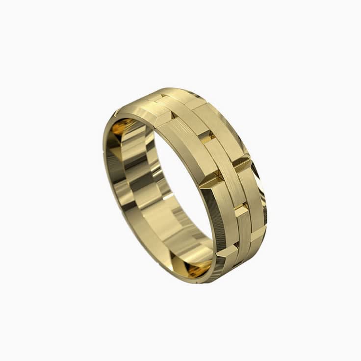 mens wedding ring 5050