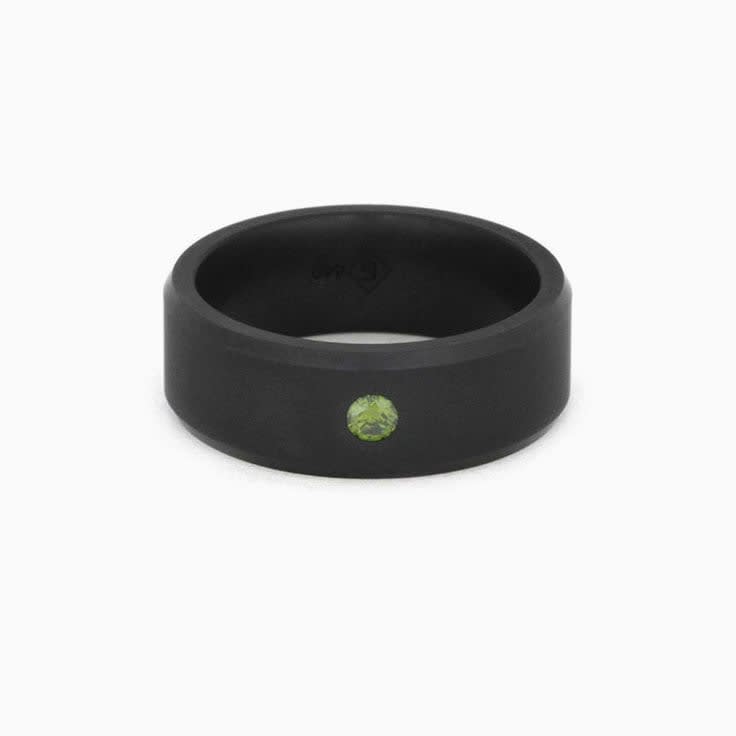 Elysium Ring with Green diamond