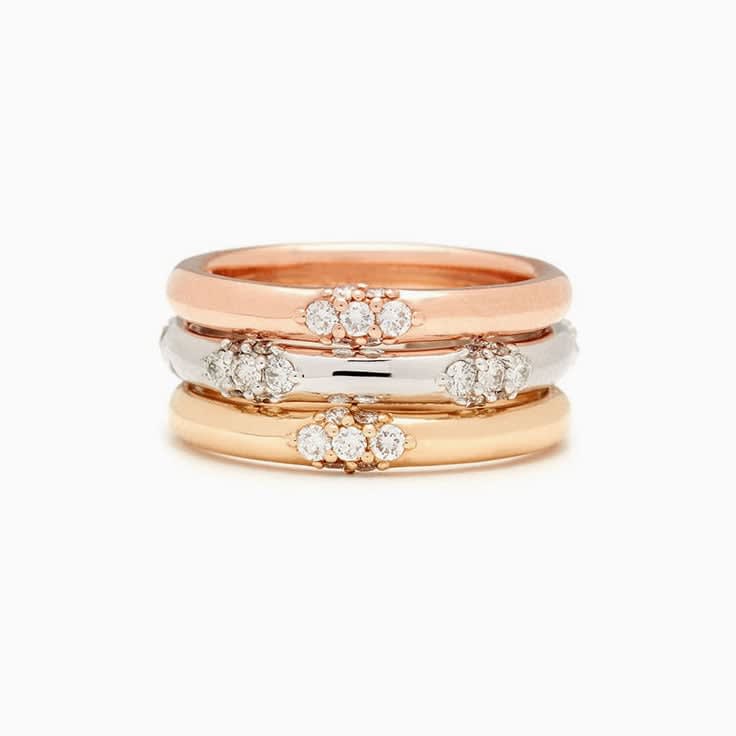 Multi colour diamond dress ring