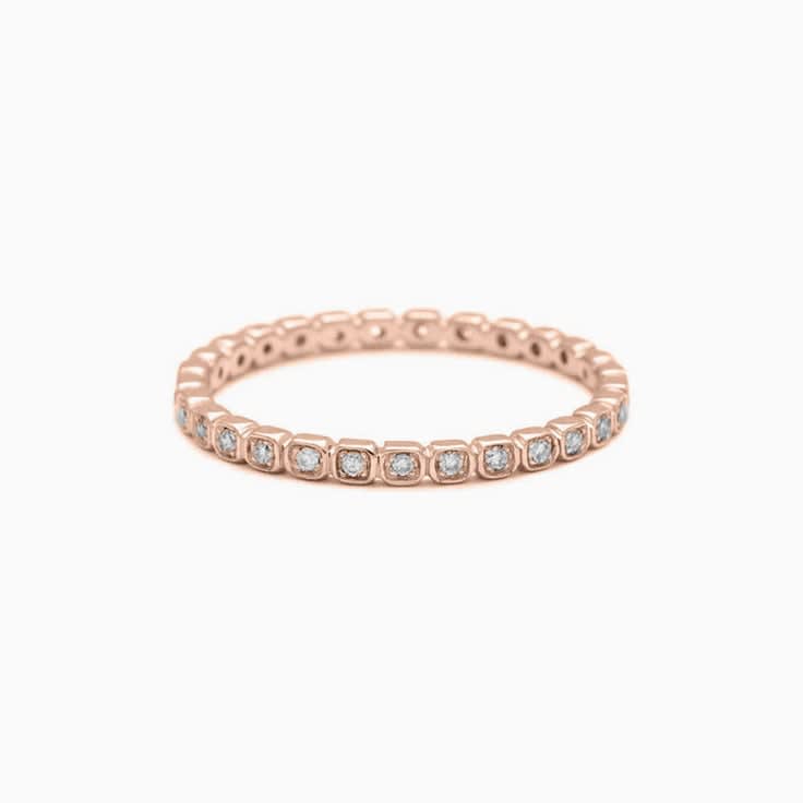 Champagne Diamond eternity ring