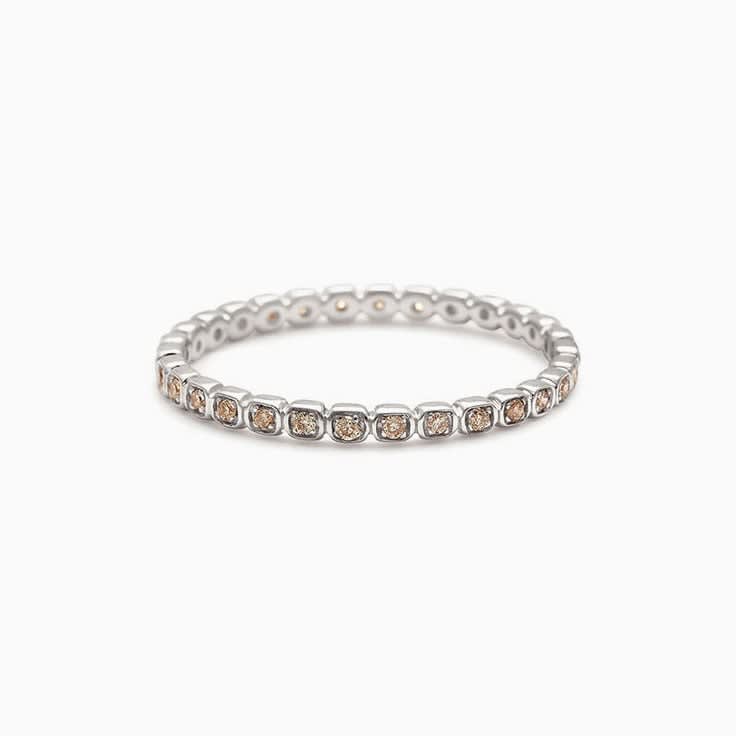 Champagne Diamond eternity ring