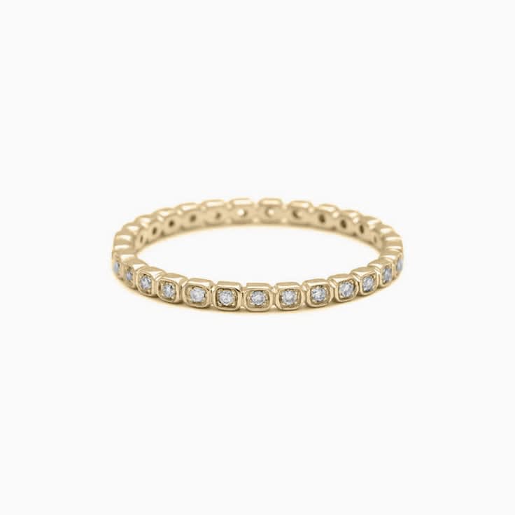 Champagne Diamond eternity ring