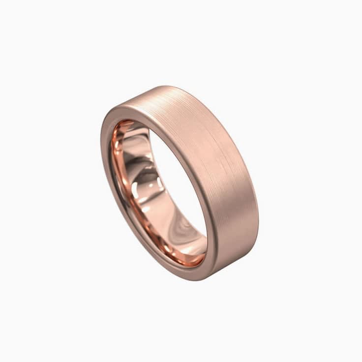 Classic brushed mens ring 3033