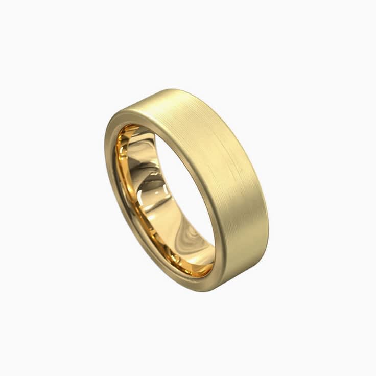 Classic brushed mens ring 3033