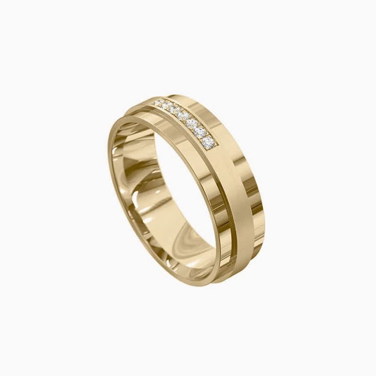 Diamond mens ring 7042