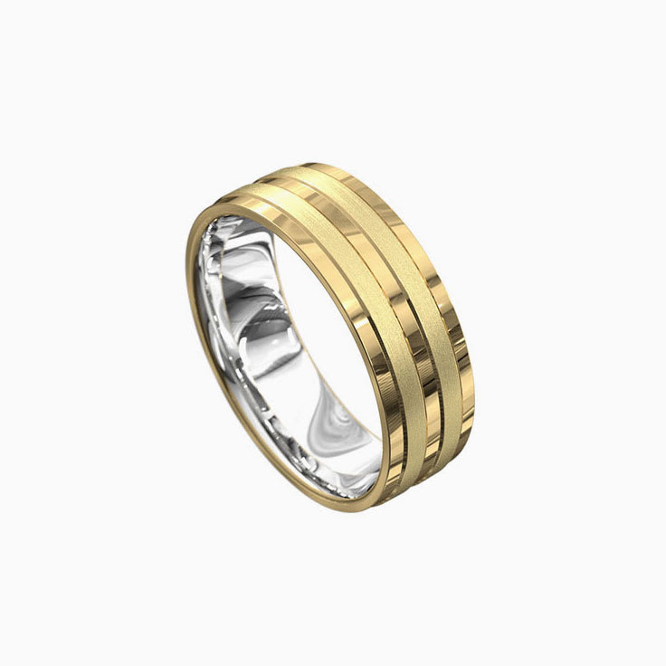 Mens wedding band 3019