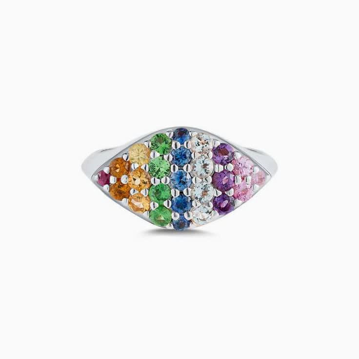 Rainbow Signet ring