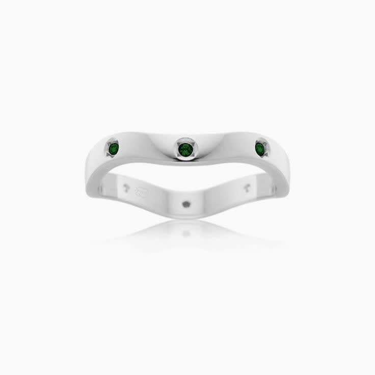 Wave Green emerald band
