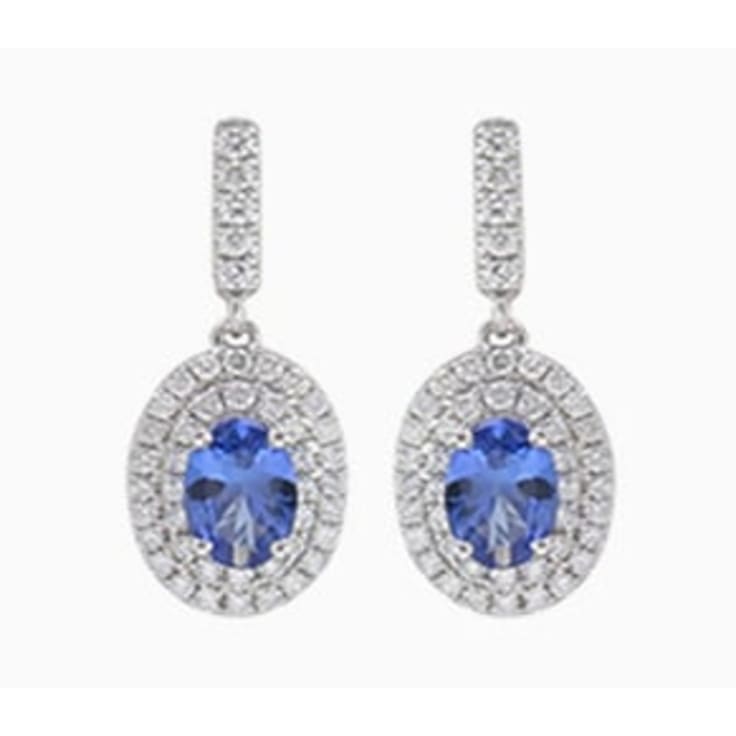 Tanzanite drop earrings