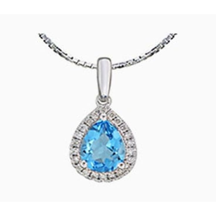 Pear cut Topaz pendant