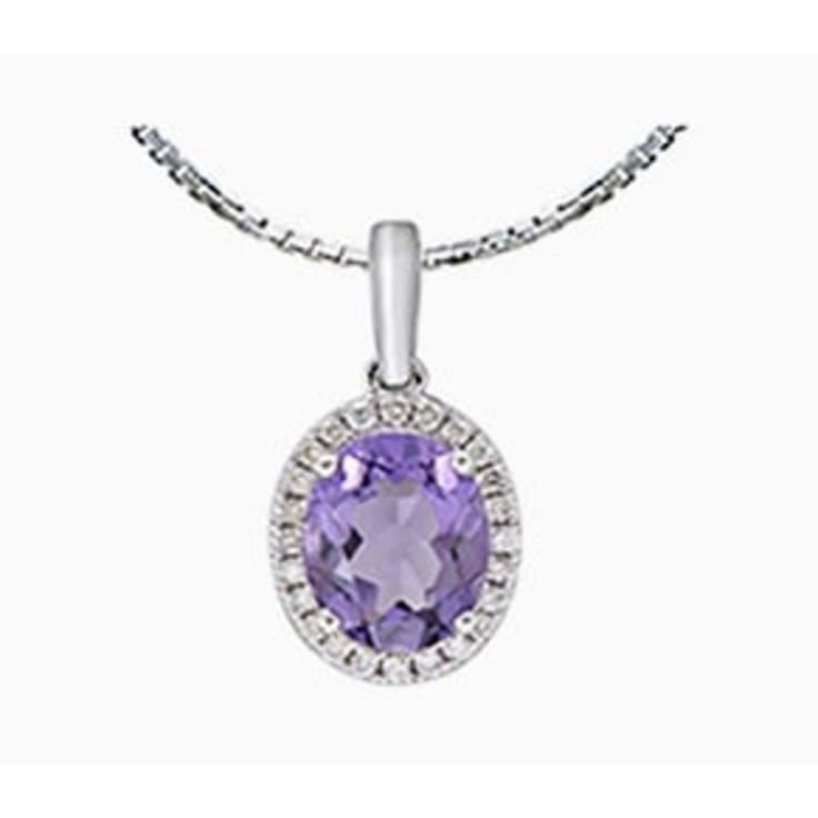 Oval Amethyst pendant