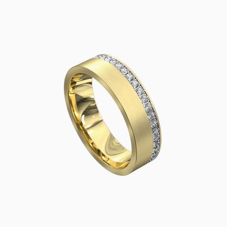 Eternity diamond mens ring