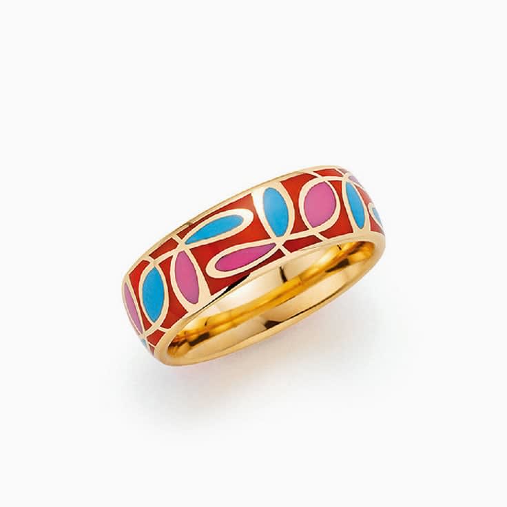 Ceramic Gold Ring