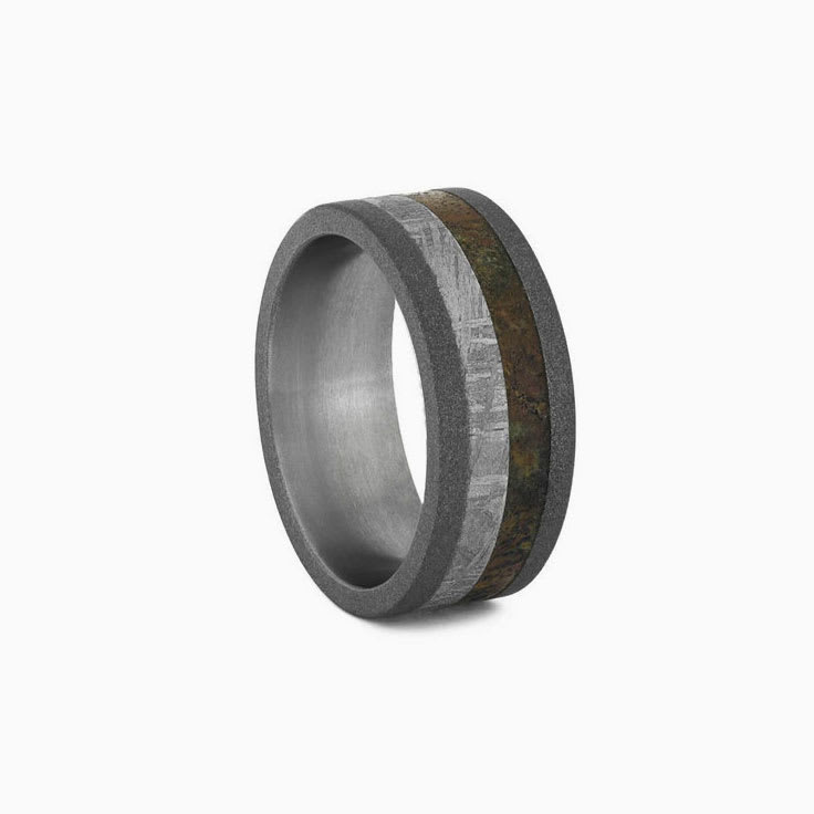 Custom Band widths Handcrafted -Lightweight Mens or Womens 100% Carbon Fiber Twill Ring Black Band with red sparkle interior 