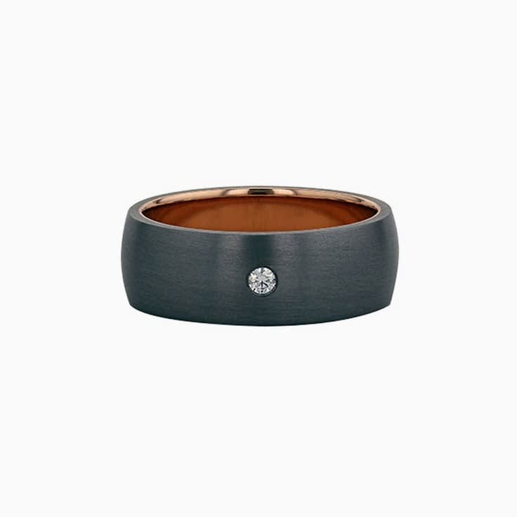 Classic Mens Tantalum Ring 656B04