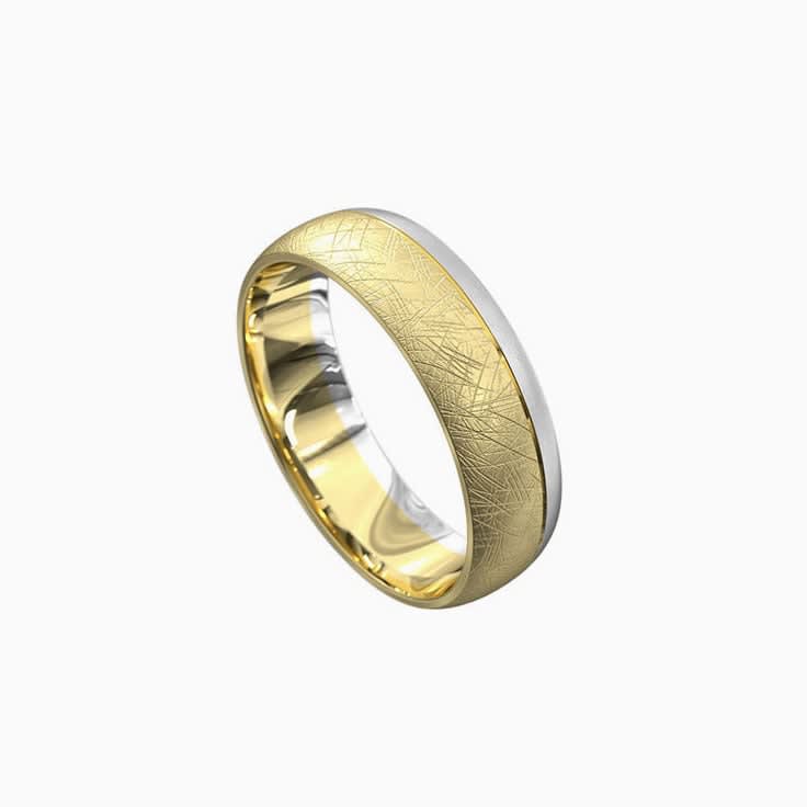 Ice Matt finish mens ring