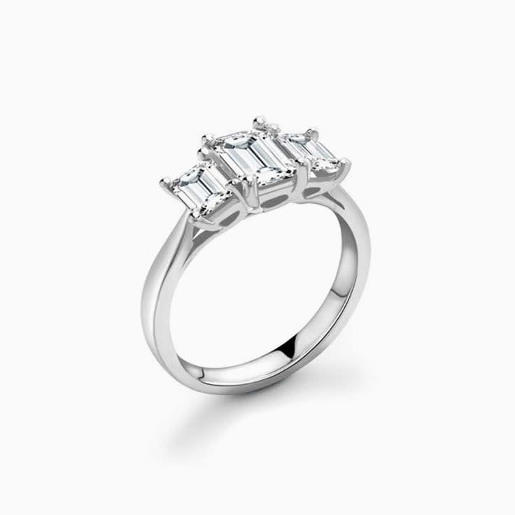 Emerald Trilogy Ring