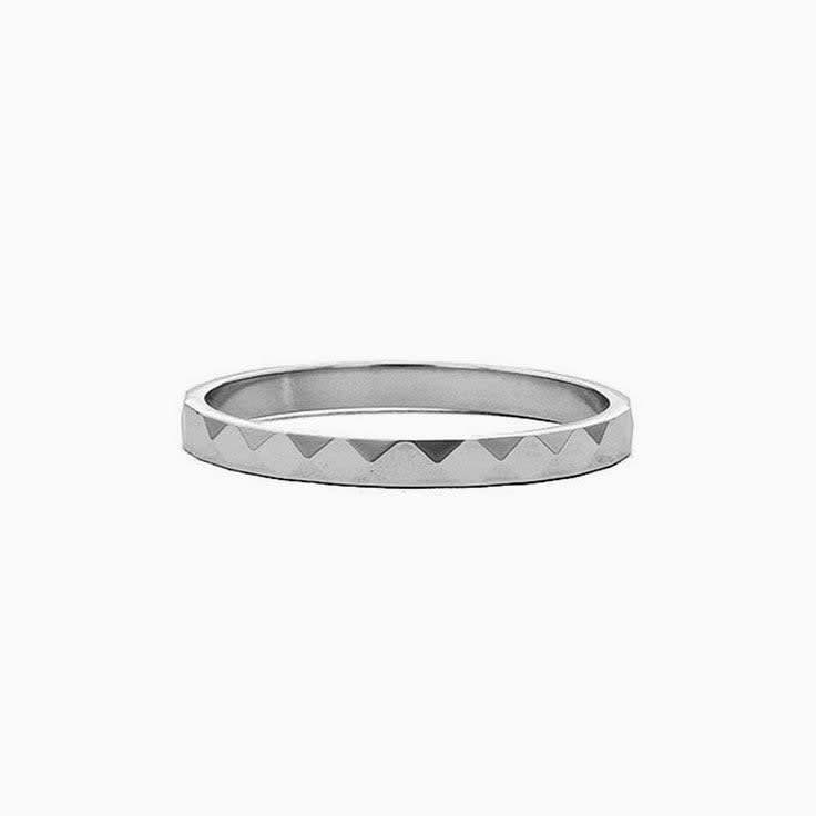 Diamond pattern ladies ring 801B00